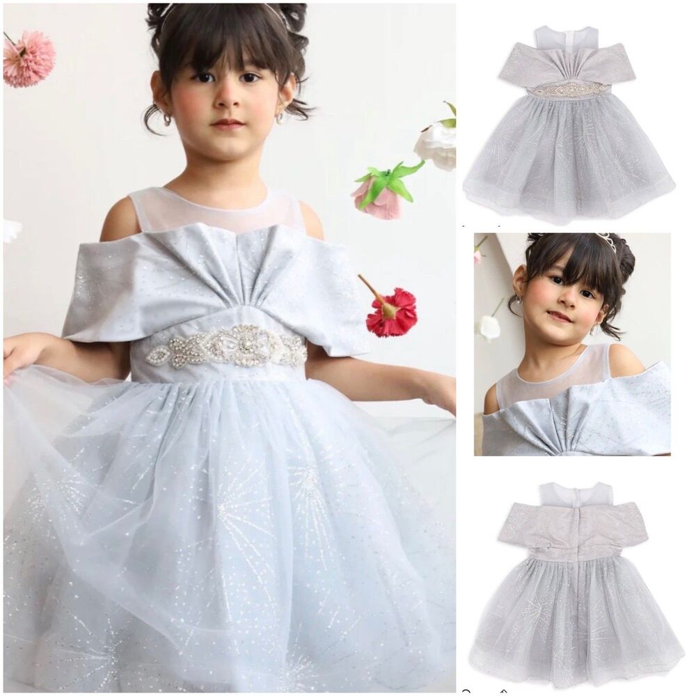 Little Rabbit wears Boutique Dress Sparkling Birthday Party Princess size 4T New